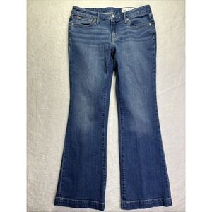 Gap Long & Lean Denim Jeans Cotton Size 10 Regular Low Rise Medium Wash